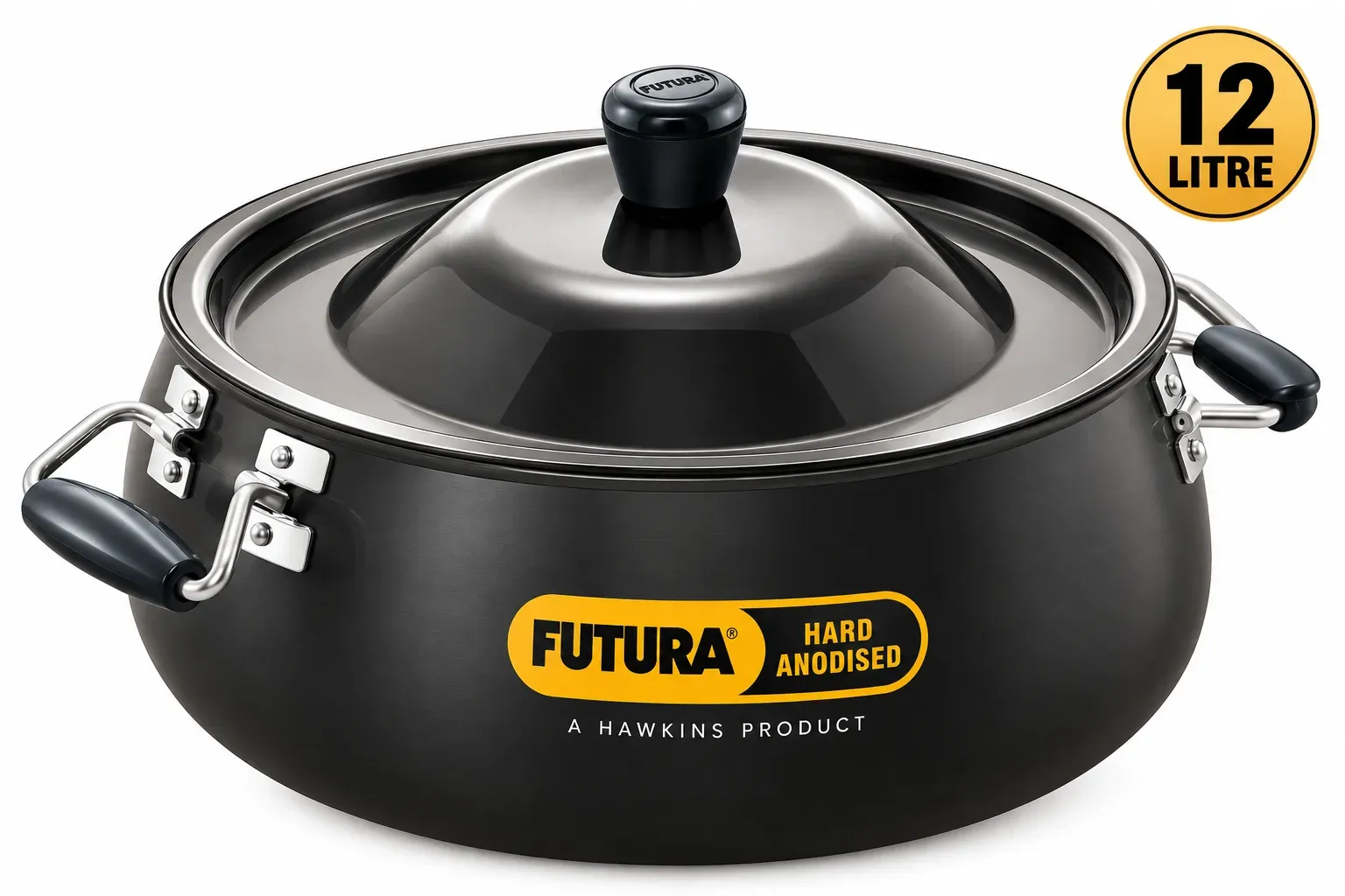 Hawkins Futura Bigboy Hard Anodised Biryani Handi (12L)