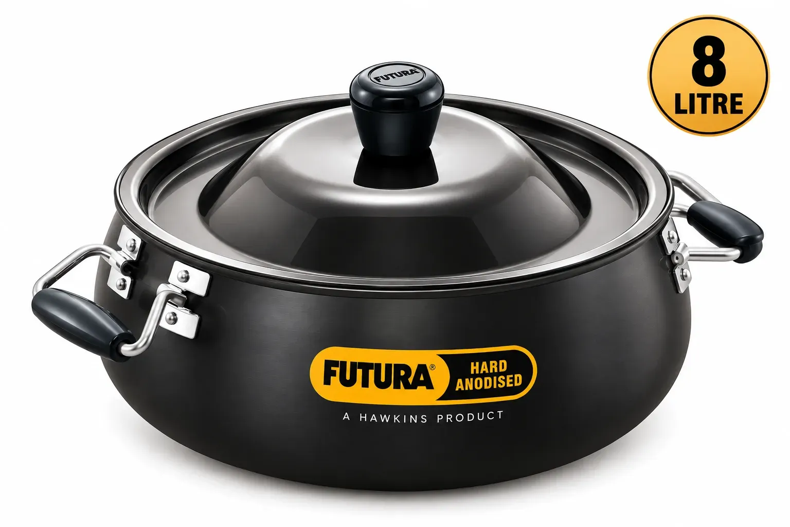 Hawkins Futura Bigboy Hard Anodised Biryani Handi (8L)